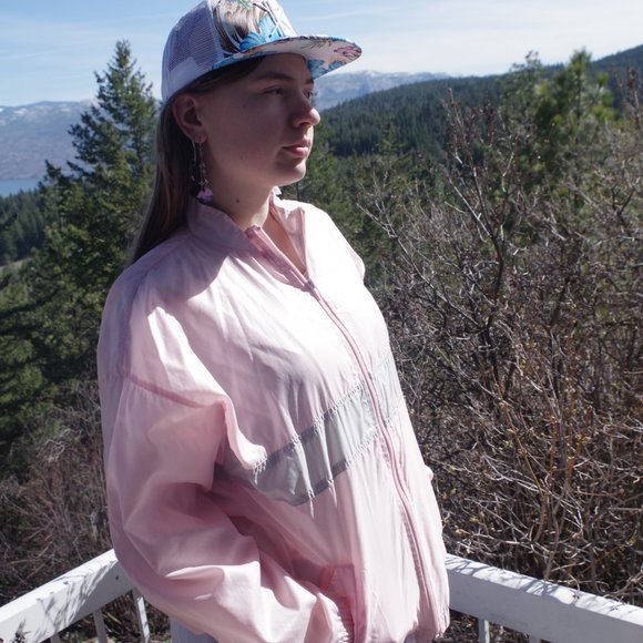 Vintage Pink Lady Foot Locker Jacket Ladies Large - Picture 5 of 11